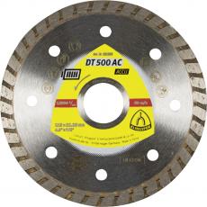 Klingspor DT 500 AC Diamanttrennscheiben, 115 x 1,9 x 22,23 mm 1,9 x 7 mm, geschlossener Rand Turbo / VPE: 1 Stück