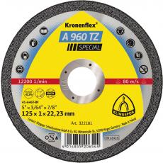 Klingspor A 960 TZ Trennscheiben, 125 x 1 x 22,23 mm gerade / VPE: 25 Stück