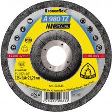 Klingspor A 980 TZ Trennscheiben, 125 x 0,8 x 22,23 mm gekröpft / VPE: 25 Stück