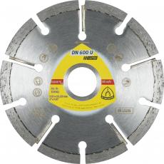 Klingspor DN 600 U Diamanttrennscheiben, 80 x 6 x 22,23 mm 6 Segmente 30 x 6 x 7 mm, Standardverzahnung / VPE: 1 Stück