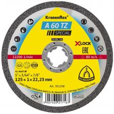 Klingspor A 60 TZ Trennscheiben X-LOCK, 115 x 1 x 22,23 mm gerade / VPE: 25 Stück