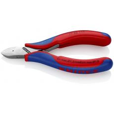 77 02 115 SB KNIPEX Elektronik-Seitenschneider 115 mm mit Mehrkomponenten-Hüllen spiegelpoliert