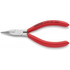 25 01 125 KNIPEX Flachrundzange mit Schneide (Radiozange) 125 mm schwarz atramentiert mit Kunststoff überzug