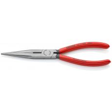 26 22 200 SB KNIPEX Flachrundzange mit Schneide (Storchschnabelzange) 200 mm schwarz atramentiert mi