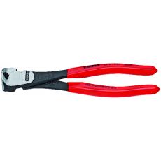 67 01 140 SB KNIPEX Kraft-Vornschneider 140 mm schwarz atramentiert mit Kunststoff überzogen poliert