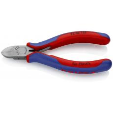 72 02 125 KNIPEX Seitenschneider für Kunststoff 125 mm mit Mehrkomponenten-Hüllen poliert