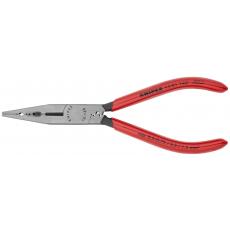 13 01 160 KNIPEX Verdrahtungszange 160 mm schwarz atramentiert mit Kunststoff überzogen poliert