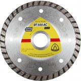 Klingspor DT 500 AC Diamanttrennscheiben, 125 x 1,9 x 22,23 mm 1,9 x 7 mm, geschlossener Rand Turbo / VPE: 1 Stück