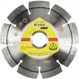 Klingspor DT 350 U Diamanttrennscheiben, 125 x 2,4 x 22,23 mm 9 Segmente 33 x 2,4 x 10 mm, Standardverzahnung / VPE: 1 Stück