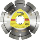 Klingspor DT 350 U Diamanttrennscheiben X-LOCK, 115 x 2,4 x 22,23 mm 8 Segmente 33 x 2,4 x 10 mm, Standardverzahnung / VPE: 1 Stück