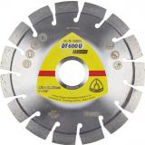 Klingspor DT 600 U Diamanttrennscheiben, 125 x 2,4 x 22,23 mm 15 Segmente 20 x 2,4 x 9 mm, Kurzverzahnung / VPE: 1 Stück