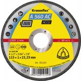 Klingspor A 560 AC Trennscheiben, 115 x 1 x 22,23 mm gerade / VPE: 25 Stück