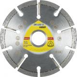 Klingspor DN 600 U Diamanttrennscheiben, 80 x 6 x 22,23 mm 6 Segmente 30 x 6 x 7 mm, Standardverzahnung / VPE: 1 Stück