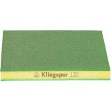 Klingspor SW 501 TR Schleifschwämme Aluminiumoxid, 123 x 96 x 12,5 mm Korn 120 / VPE: 100 Stück