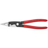 13 92 200 KNIPEX Elektro-Installationszange 200 mm schwarz atramentiert mit Mehrkomponenten-Hülle