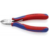 77 02 120 H KNIPEX Elektronik-Seitenschneider mit eingesetzter Hartmetallschneide 120 mm mit Mehrkomponenten-Hüllen