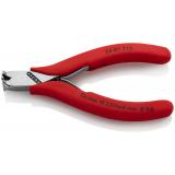 64 11 115 KNIPEX Elektronik-Vornschneider 115 mm mit Kunststoff überzogen spiegelpoliert