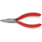 37 11 125 KNIPEX Greifzange für Feinmechanik 125 mm schwarz atramentiert mit Kunststoff überzogen