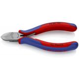 72 02 125 KNIPEX Seitenschneider für Kunststoff 125 mm mit Mehrkomponenten-Hüllen poliert