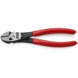 73 72 180 F KNIPEX TwinForce® Hochleistungs-Seitenschneider mit Öffnungsfeder 180 mm schwarz atrame