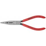 13 01 160 SB KNIPEX Verdrahtungszange 160 mm schwarz atramentiert mit Kunststoff überzogen poliert